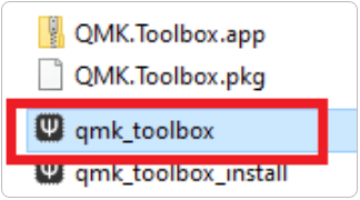 Open qmk_toolbox.exe
